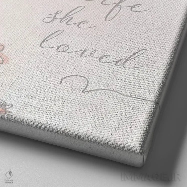 تابلو او زندگیای ساخت که دوستش داشت اثر آنا کوآچ - نمای نزدیک بافت بوم