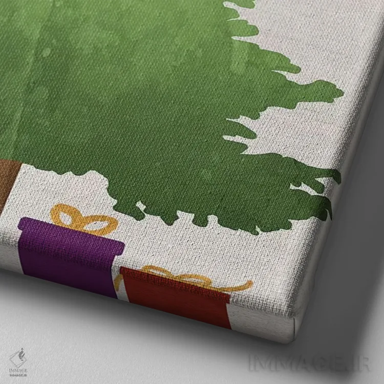 تابلو شیطون باش اثر آنا کوآچ - نمای نزدیک بافت بوم