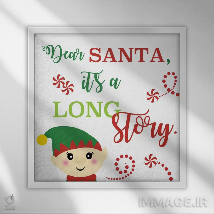 تابلو سانتا عزیز اثر آنا کوآچ - نمای قابدار سفید