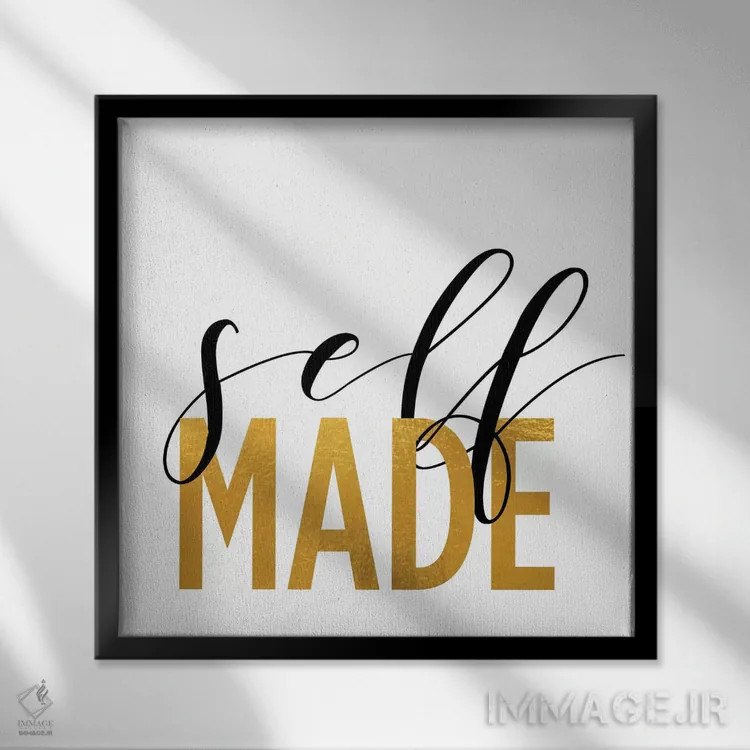 تابلو خودساخته اثر آنا کوآچ - نمای قابدار مشکی