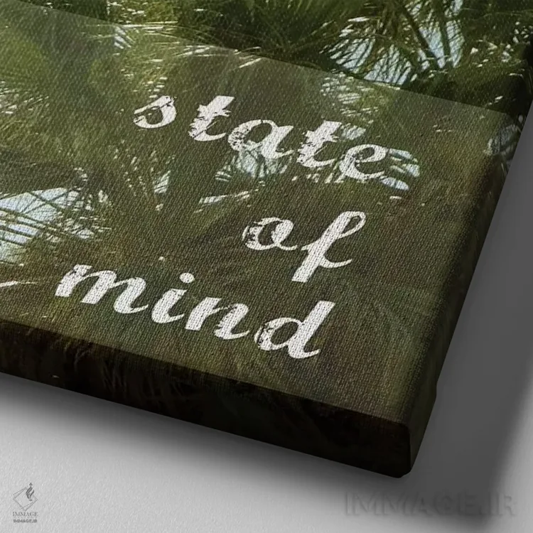 تابلو زندگی کالیفرنیایی اثر آنا کوآچ - نمای نزدیک بافت بوم