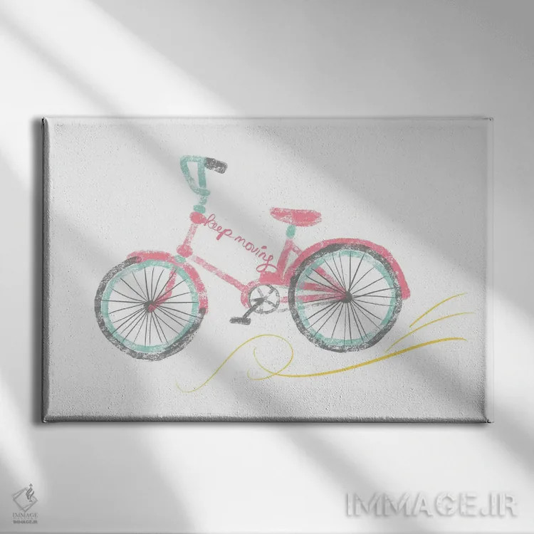 تابلو ادامه بده اثر آنا کوآچ - نمای روبهرو روی دیوار