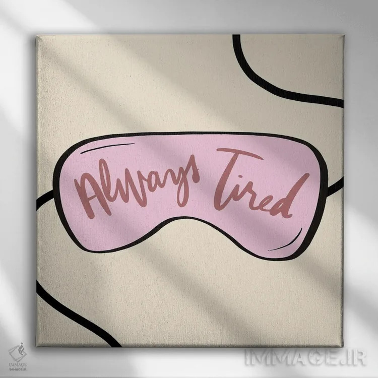 تابلو همیشه خسته (نقاب) اثر آنا کوآچ - نمای روبهرو روی دیوار