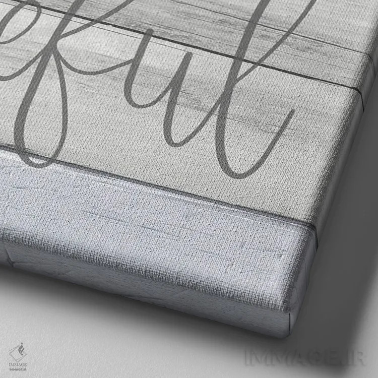 تابلو سپاسگزار اثر آنا کوآچ - نمای نزدیک بافت بوم