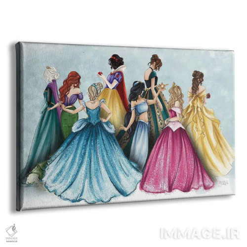 تابلو تصویرسازی پرنسس با پایان خوش اثر آنریکا برسلر - نمای پرسپکتیو محصول