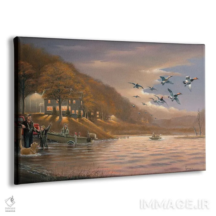 تابلو اردکهای کانواسبک پس از ساعت کاری اثر اندرسون آرت (گروه هنری) - نمای پرسپکتیو محصول