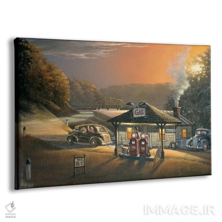 تابلو میریم ماهیگیری اثر اندرسون آرت (گروه هنری) - نمای پرسپکتیو محصول