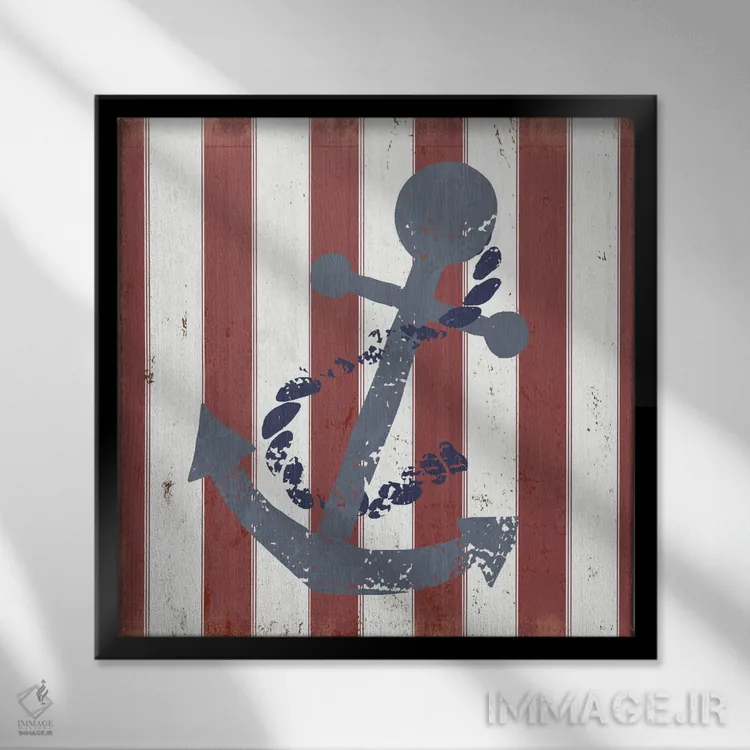 تابلو ساحل آمریکایی سوم اثر آنا کوآچ - نمای قابدار مشکی