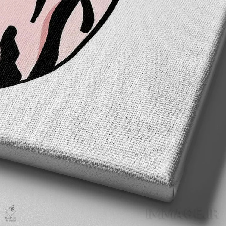 تابلو ماگ طرح حیوانات دوم اثر آنا کوآچ - نمای نزدیک بافت بوم