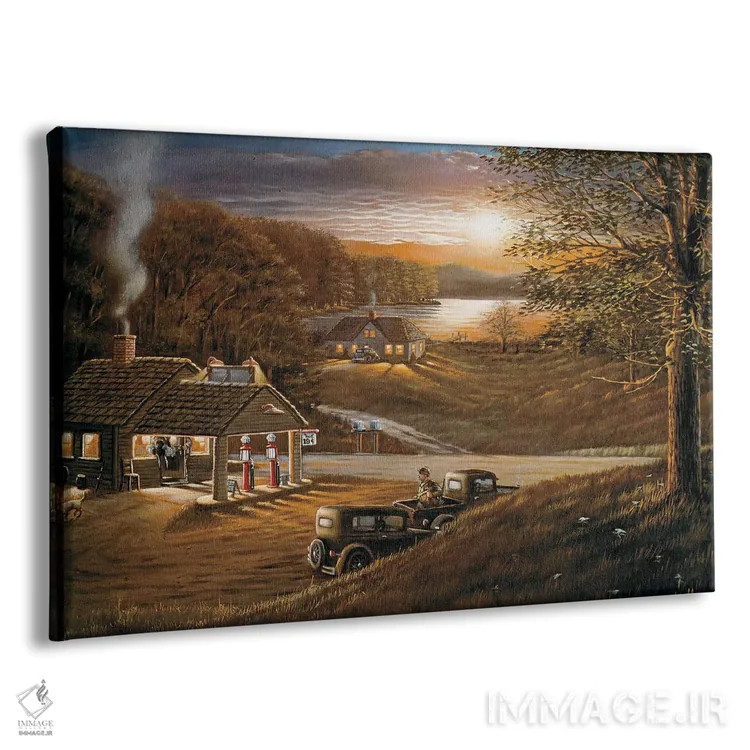 تابلو لحظات خوب شکارچی بوقلمون اثر اندرسون آرت (گروه هنری) - نمای پرسپکتیو محصول