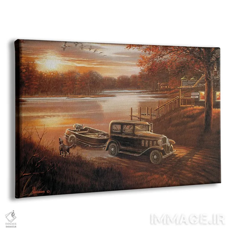 تابلو نیم ساعت دیر اثر اندرسون آرت (گروه هنری) - نمای پرسپکتیو محصول