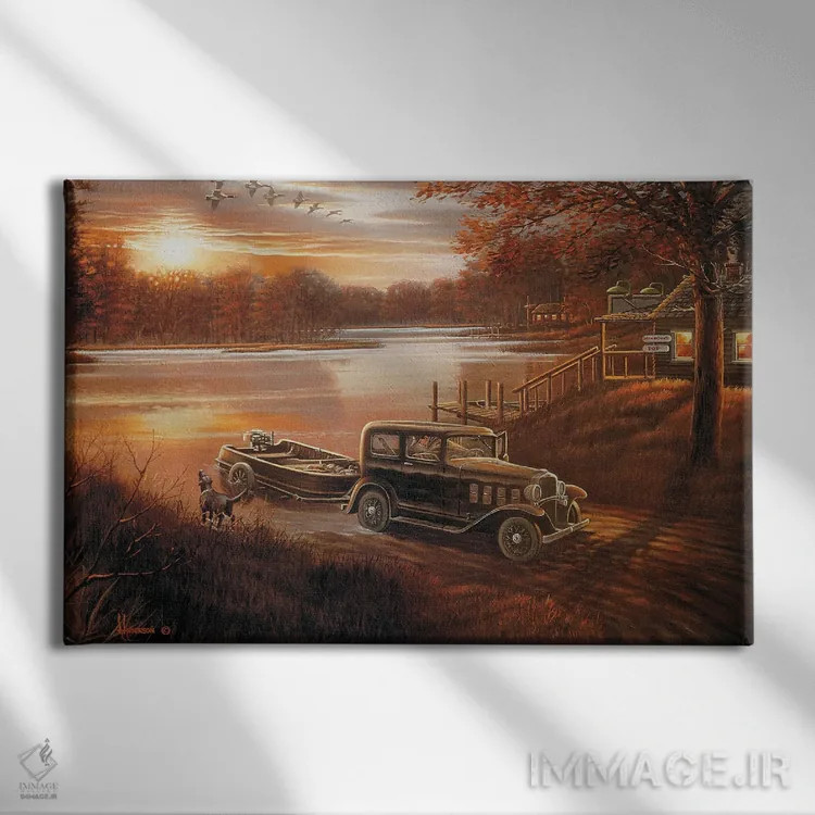 تابلو نیم ساعت دیر اثر اندرسون آرت (گروه هنری) - نمای روبهرو روی دیوار