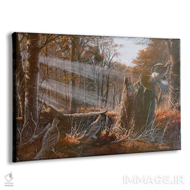 تابلو برنده بزرگ خروس وحشی اثر اندرسون آرت (گروه هنری) - نمای پرسپکتیو محصول