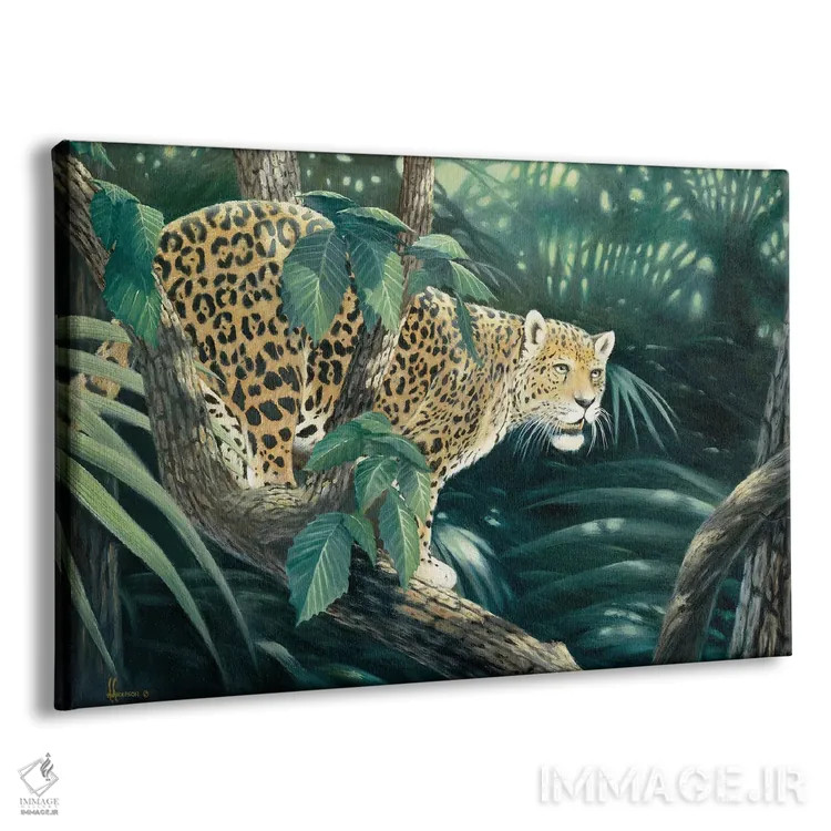 تابلو یوزپلنگ از نقطهٔ دید بالا اثر اندرسون آرت (گروه هنری) - نمای پرسپکتیو محصول