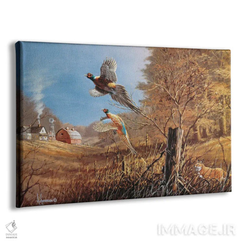 تابلو ما اینجا رو ترک میکنیم (قرقاولها) اثر اندرسون آرت (گروه هنری) - نمای پرسپکتیو محصول