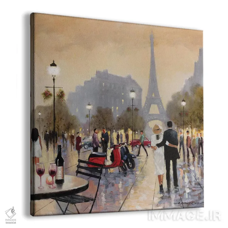 تابلو غروب پاریس اثر ای. آنتونی اورم - نمای پرسپکتیو محصول