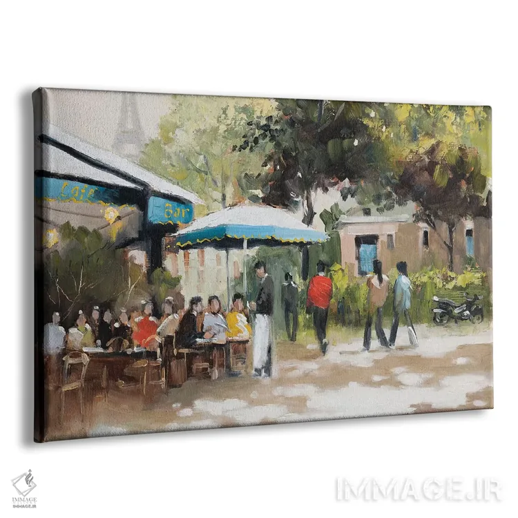 تابلو پاریس به رنگ سبز-آبی (شماره ۱) اثر ای. آنتونی اورم - نمای پرسپکتیو محصول