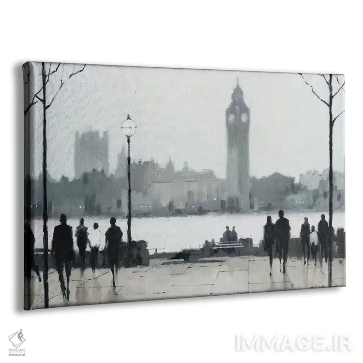 تابلو صبح لندن اثر ای. آنتونی اورم - نمای پرسپکتیو محصول