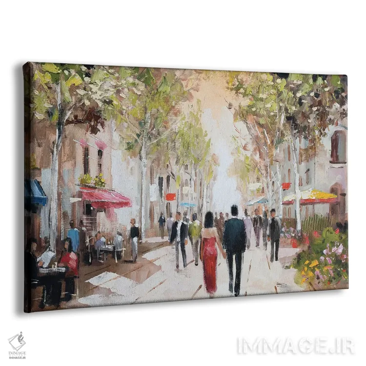 تابلو پاریس به رنگ سبز-آبی (شماره ۳) اثر ای. آنتونی اورم - نمای پرسپکتیو محصول