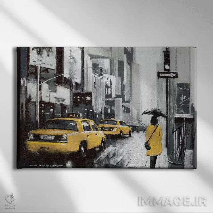 تابلو نیویورک (شماره ۱) اثر ای. آنتونی اورم - نمای روبهرو روی دیوار