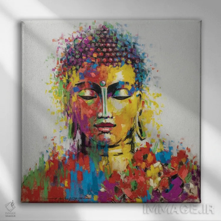 تابلو بودا اثر ای. آنتونی اورم - نمای روبهرو روی دیوار