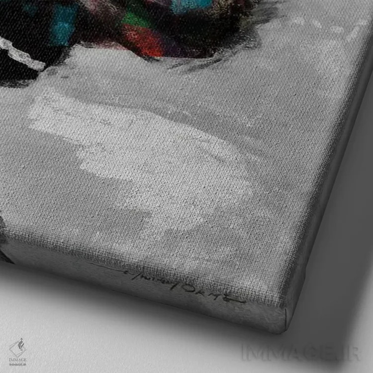 تابلو نماد افتخار (شماره ۲) اثر ای. آنتونی اورم - نمای نزدیک بافت بوم