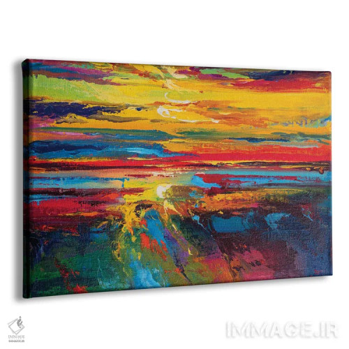 تابلو نمای دریا انتزاعی (شماره ۱۵) اثر آندره اوستاپچوک - نمای پرسپکتیو محصول