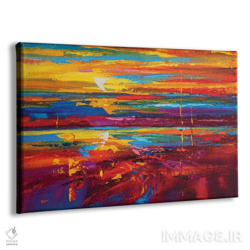 تابلو نمای دریا انتزاعی (شماره ۱۸) اثر آندره اوستاپچوک - نمای پرسپکتیو محصول