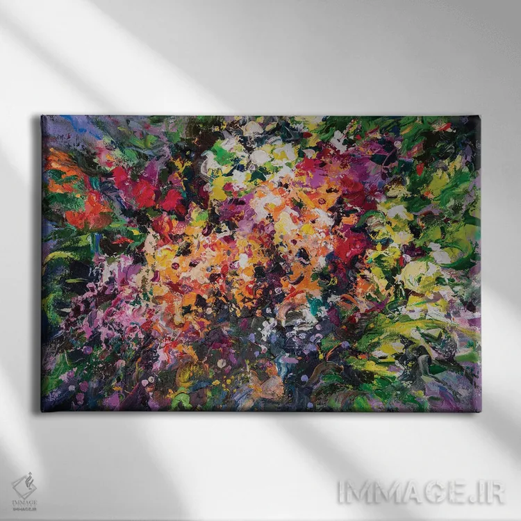 تابلو دستهگل (شماره ۱) اثر آندره اوستاپچوک - نمای روبهرو روی دیوار