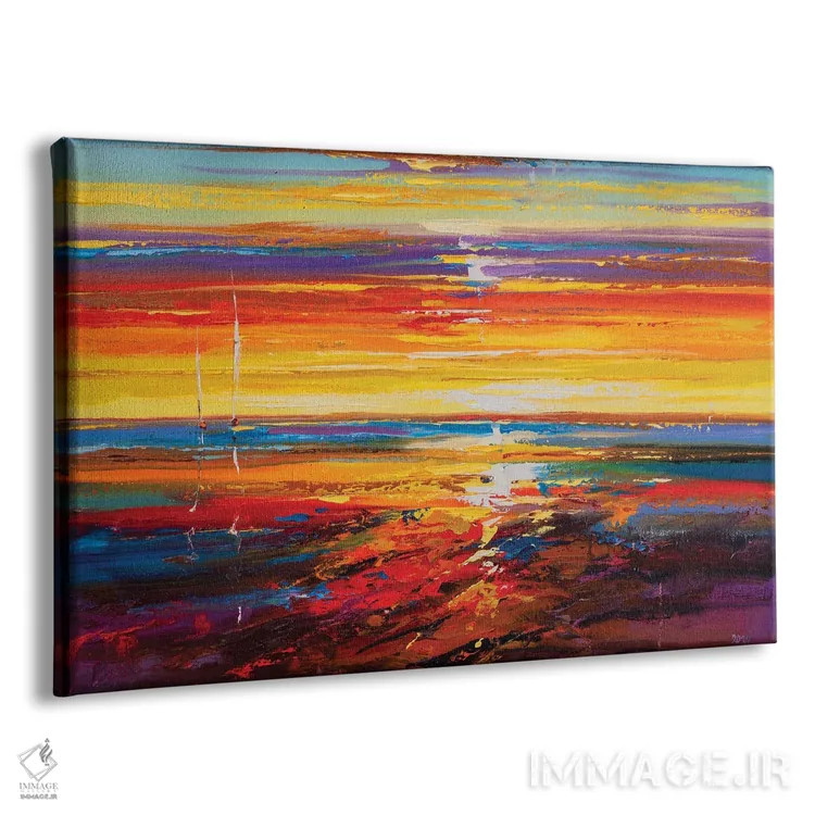 تابلو نمای دریا انتزاعی (شماره ۱۰) اثر آندره اوستاپچوک - نمای پرسپکتیو محصول