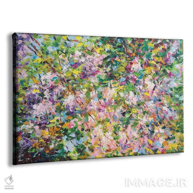 تابلو ترکیب انتزاعی (بهار) اثر آندره اوستاپچوک - نمای پرسپکتیو محصول