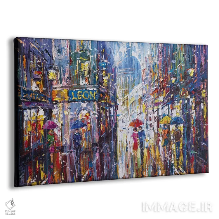 تابلو منظرهٔ شهری انتزاعی لندن (شماره ۲) اثر آندره اوستاپچوک - نمای پرسپکتیو محصول