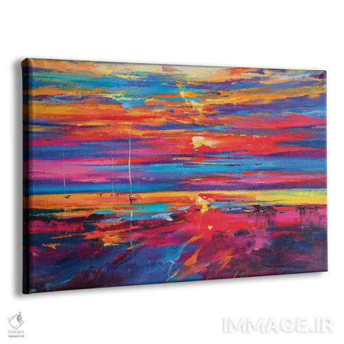 تابلو نمای دریا انتزاعی (شماره ۵) اثر آندره اوستاپچوک - نمای پرسپکتیو محصول