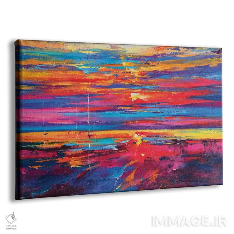 تابلو نمای دریا انتزاعی (شماره ۵) اثر آندره اوستاپچوک - نمای پرسپکتیو محصول