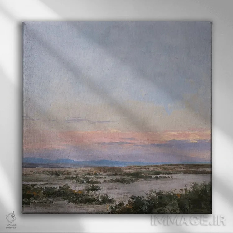 تابلو شامگاه خشک اثر الکس اودنورالوف - نمای روبهرو روی دیوار