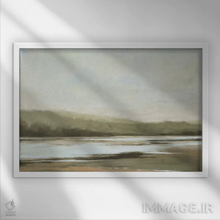 تابلو عبور کمعمق اثر الکس اودنورالوف - نمای قابدار سفید