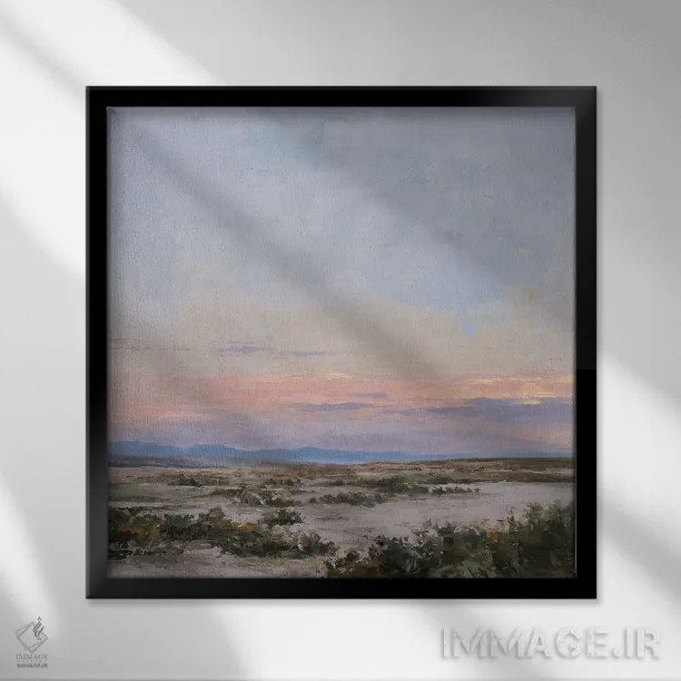 تابلو شامگاه خشک اثر الکس اودنورالوف - نمای قابدار مشکی