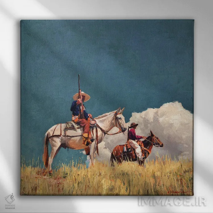 تابلو جستوجو اثر الکس اودنورالوف - نمای روبهرو روی دیوار