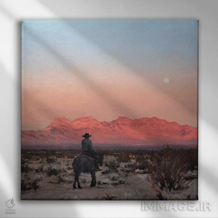 تابلو پوبهراه (سرگردان) اثر الکس اودنورالوف - نمای روبهرو روی دیوار