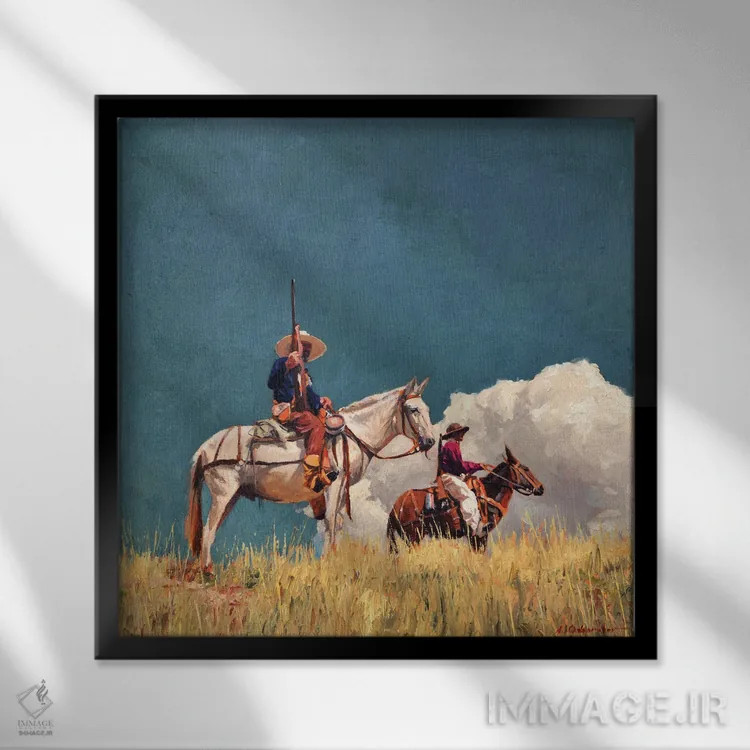 تابلو جستوجو اثر الکس اودنورالوف - نمای قابدار مشکی