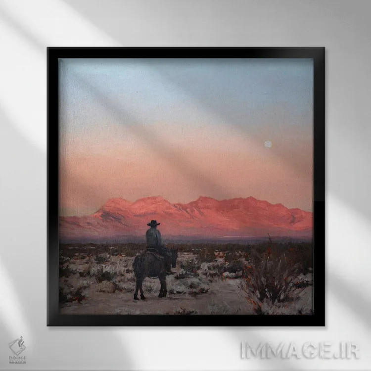 تابلو پوبهراه (سرگردان) اثر الکس اودنورالوف - نمای قابدار مشکی