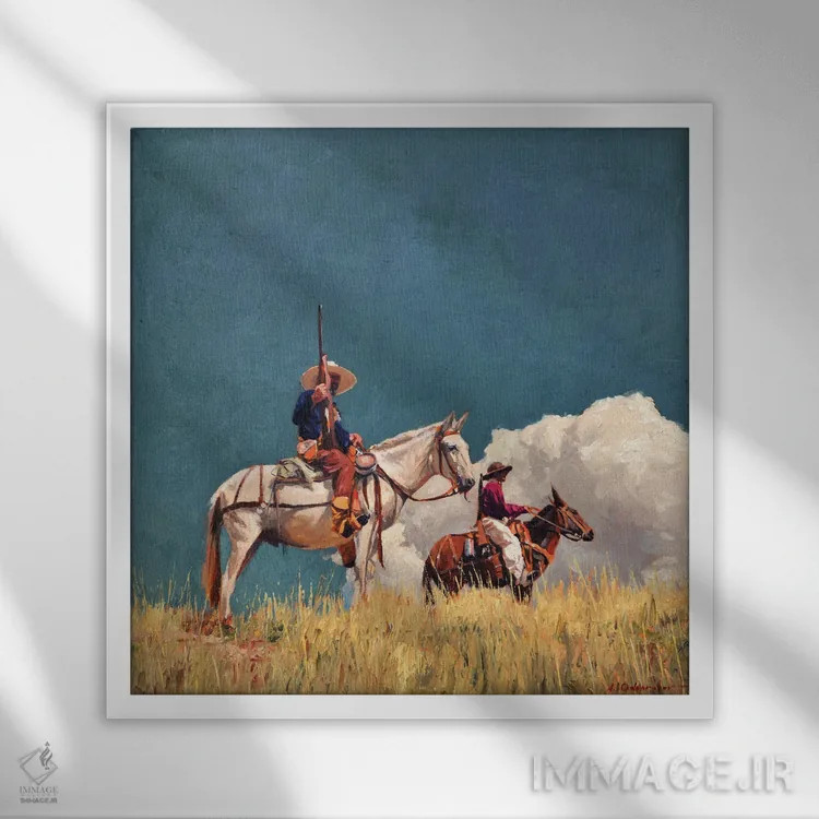 تابلو جستوجو اثر الکس اودنورالوف - نمای قابدار سفید