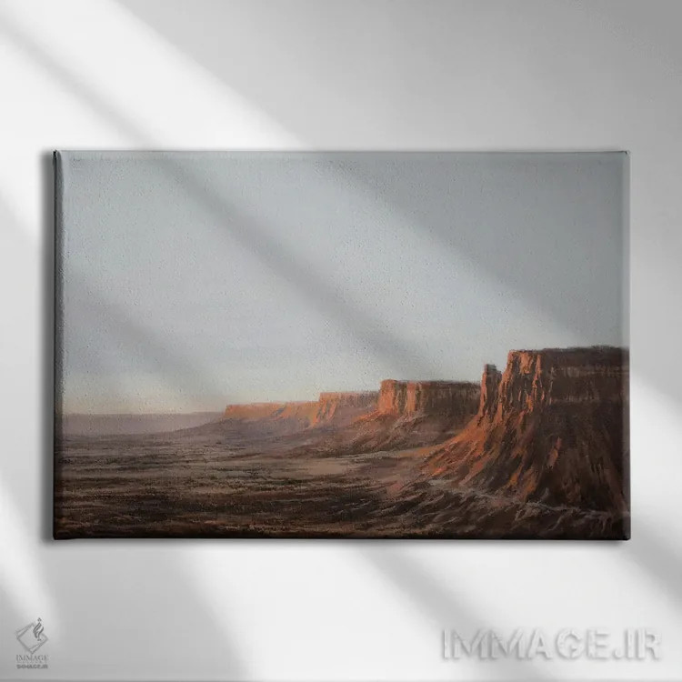 تابلو خور ایندیَن (نام جغرافیایی) اثر الکس اودنورالوف - نمای روبهرو روی دیوار