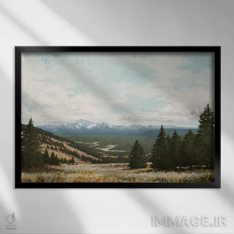 تابلو لیدویل (نام مکان) اثر الکس اودنورالوف - نمای قابدار مشکی