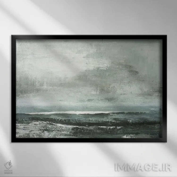 تابلو نیوپورت (نام شهر) اثر الکس اودنورالوف - نمای قابدار مشکی