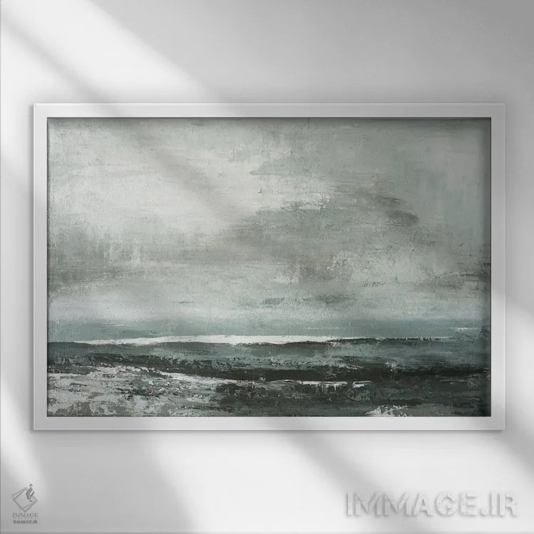 تابلو نیوپورت (نام شهر) اثر الکس اودنورالوف - نمای قابدار سفید