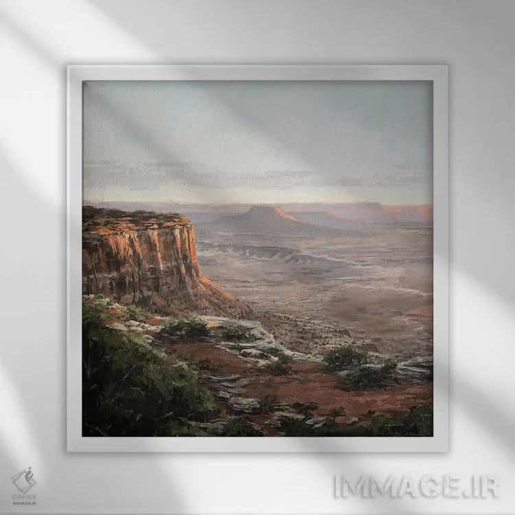 تابلو آخرین نور اثر الکس اودنورالوف - نمای قابدار سفید