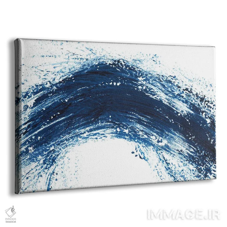 تابلو موج آبی VIII، منظرهٔ دریایی انتزاعی (شماره هشت) اثر آنا اوز - نمای پرسپکتیو محصول