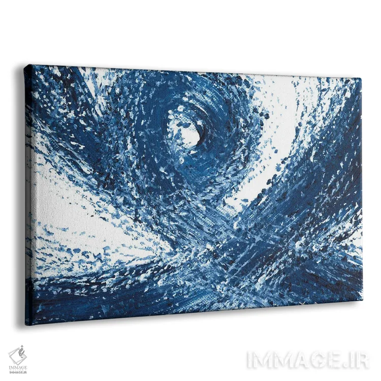 تابلو موج آبی VI، منظرهٔ دریایی انتزاعی (شماره شش) اثر آنا اوز - نمای پرسپکتیو محصول