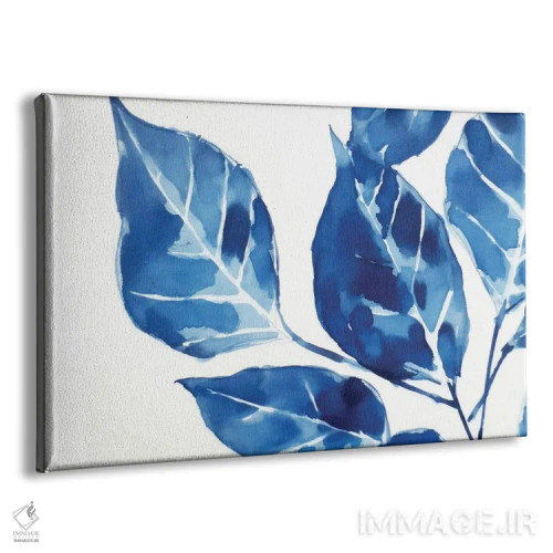 تابلو برگهای آبی II (شماره دو) اثر آنا اوز - نمای پرسپکتیو محصول